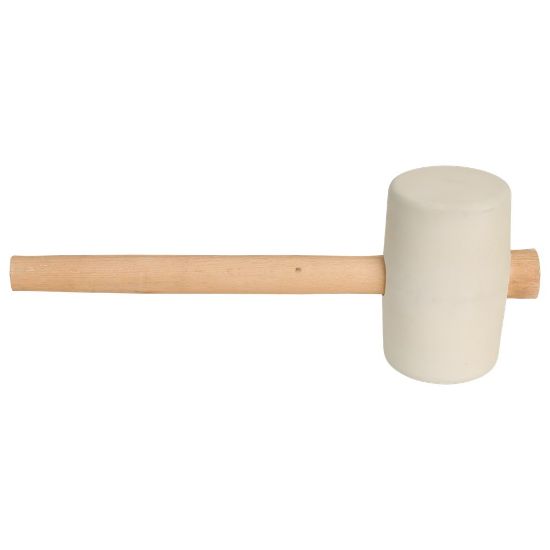 Afbeeldingen van GRIPLINE Rubberhamer nr.4 hard 90 Wit 1350g 85X140MM