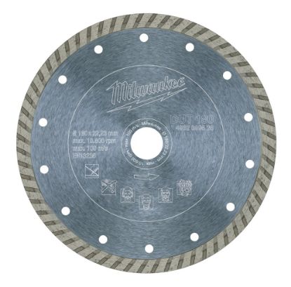 Afbeeldingen van MILWAUKEE Diamantzaagblad natuursteen/keramiek DUT 180X22,23MM