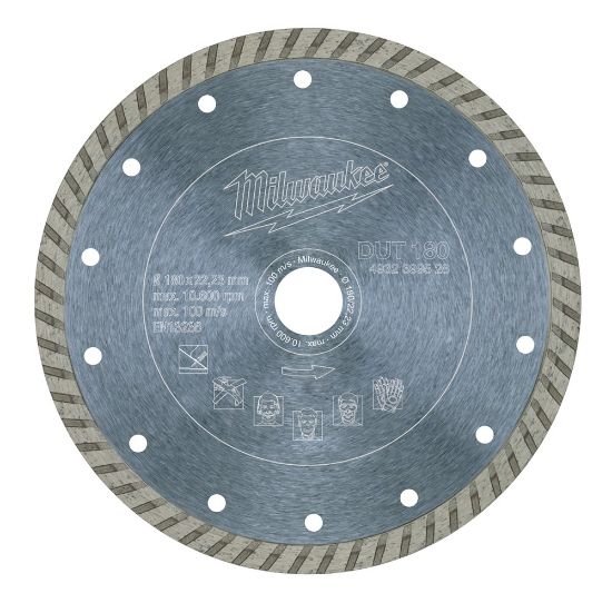 Afbeeldingen van MILWAUKEE Diamantzaagblad natuursteen/keramiek DUT 180X22,23MM