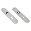Afbeeldingen van OXLOC Veiligheidslangschild krukgat + profielcilinder binnen/buiten ovaal aluminium PC72 55MM