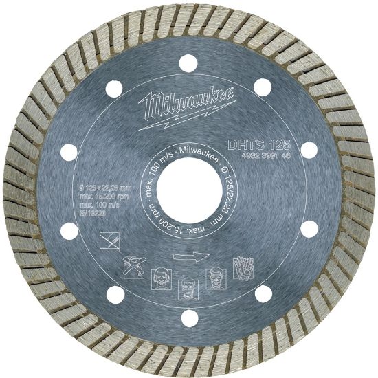 Afbeeldingen van MILWAUKEE Diamantzaagblad natuursteen/keramiek DHTS 125X22,23MM