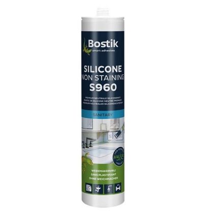 Afbeeldingen van BOSTIK Allround siliconenkit S960 wit 310ML