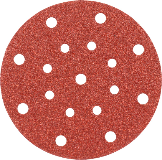 Afbeeldingen van KELFORT Klitschuurschijf rood 17-gat 150MM K60 10x