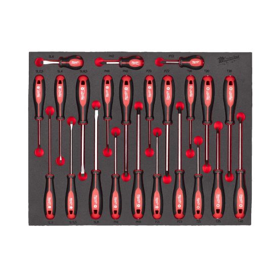 Afbeeldingen van MILWAUKEE Schroevendraaierset Tri-Lobe in foam inlay 23x