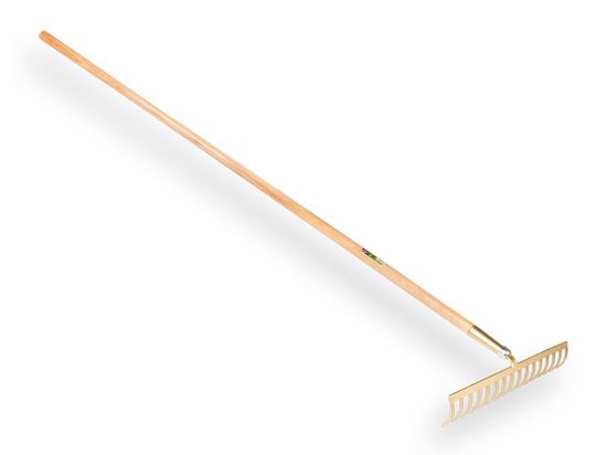 Afbeeldingen van OFFNER Tuinhark 16-tands gebogen essen steel 170CM