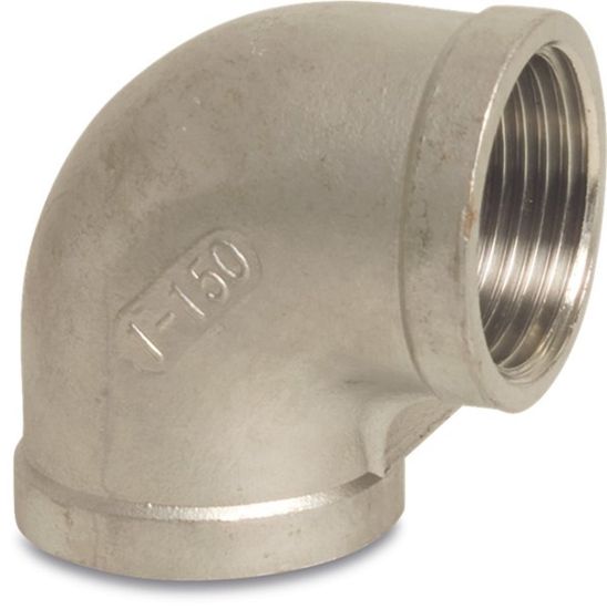 Afbeeldingen van PROFEC Knie 90° nr.90 RVS316 ½" binnendraad 16bar