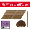 Afbeeldingen van MILWAUKEE Draadnagels gegalvaniseerd D-kop 34° 75X2,8MM SC2 2200x
