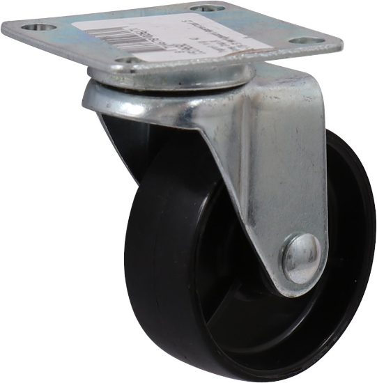 Afbeeldingen van KELFORT Zwenkwiel zwart EV met glijlager 50MM