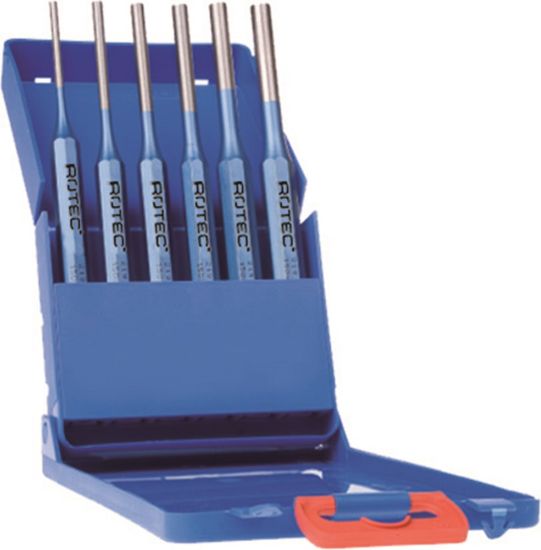 Afbeeldingen van ROTEC Pendrijverset '219' 6-delig in kunststof cassette