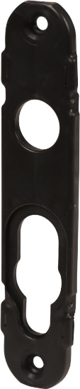 Afbeeldingen van OXLOC Achterplaat kunststof zwart t.b.v. kortschild