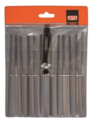 Afbeeldingen van BAHCO Naaldvijlenset halfzoet 160MM 12x
