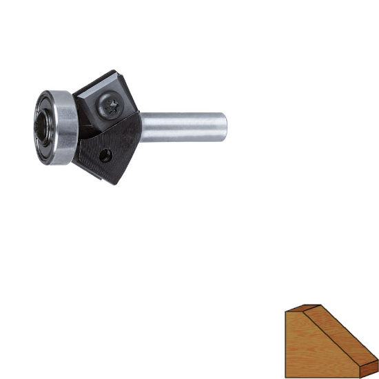 Afbeeldingen van ROTEC Kantenfrees HM 45° wisselplaten GOLD 30MM