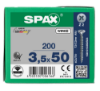 Afbeeldingen van SPAX Spaanplaatschroef verzonkenkop WIROX voldraad PZ2 3,5X50MM