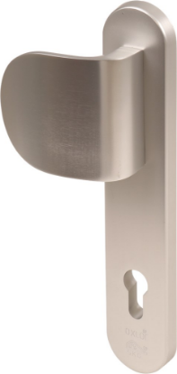 Afbeeldingen van OXLOC Veiligheidslangschild deurduwer + krukgat ovaal L PC92 40MM