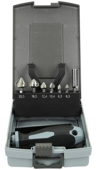 Afbeeldingen van Verzinker 90° set 8x