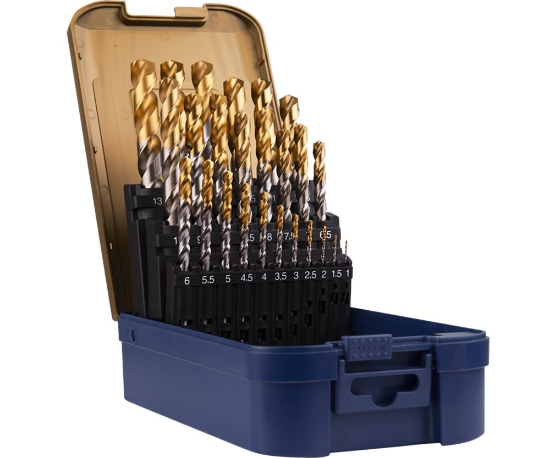 Afbeeldingen van ROTEC Metaalborenset 102T DIN338 type HD-S 25-delig 1-13MM ABS