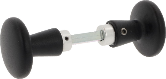 Afbeeldingen van OXLOC Knopkruk draaibaar aluminium zwart 50MM