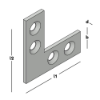 Afbeeldingen van GEBR. BODEGRAVEN Raamhoek GA recht 30X30MM 10X1,5MM
