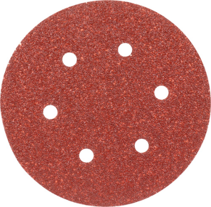 Afbeeldingen van KELFORT Klitschuurschijf rood 6-gat 150MM K40 10x