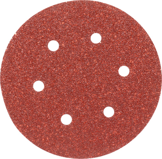 Afbeeldingen van KELFORT Klitschuurschijf rood 6-gat 150MM K40 10x