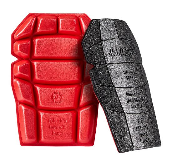 Afbeeldingen van BLÅKLÄDER Kniestukken Prof 4058 zwart/rood onesize