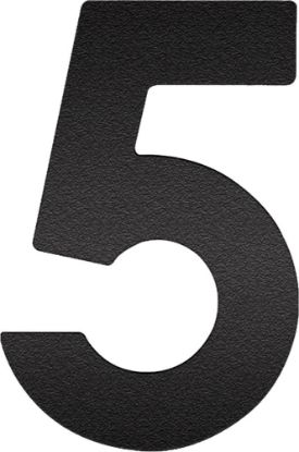 Afbeeldingen van OXLOC Huisnummer RVS zwart cijfer