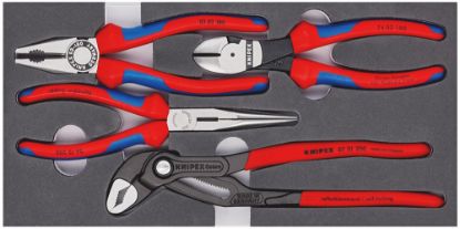 Afbeeldingen van KNIPEX Tangenset schuim inleg BASIC 00201V15 4x
