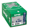 Afbeeldingen van SPAX Spaanplaatschroef verzonkenkop WIROX voldraad PZ2 4X80MM