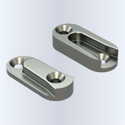 Afbeeldingen van GEBR. BODEGRAVEN Blinde houtverbinding ALU 40X17X10MM 25X60MM