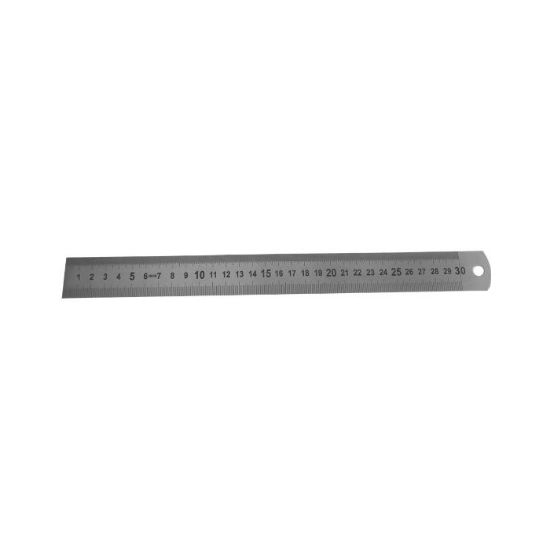 Afbeeldingen van Liniaal RVS 300X30X1,0MM