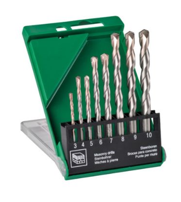 Afbeeldingen van Borenset steen/beton 3/4/5/6/7/8/9/10MM 8x