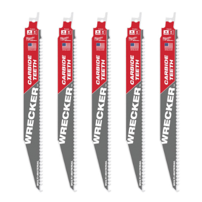 Afbeeldingen van MILWAUKEE Reciprozaagblad multi materiaal TCT WRECKER 230MM 6TPI 5x