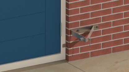 Afbeeldingen van GEBR. BODEGRAVEN Deuropvangbeugel haaks compleet TV 275X250X330MM 40X4MM