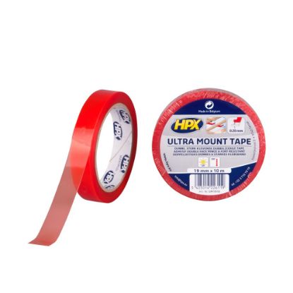 Afbeeldingen van HPX Dubbelzijdige tape Ultra Mount transparant 19MM 10M