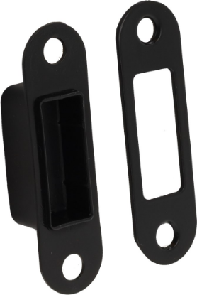 Afbeeldingen van OXLOC Sluitplaat RVS zwart rond dagschoot