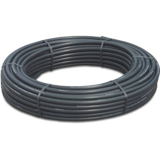 Afbeeldingen van Drukbuis glad SDR 9 PE zwart/blauw 16X1,8MM 6bar KIWA