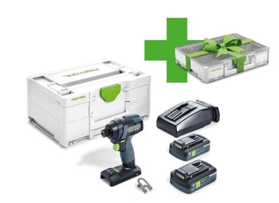 Afbeeldingen van FESTOOL Accu slagschroevendraaier TID18HPC4,0 I-Plus Organizer 18V 4,0Ah set
