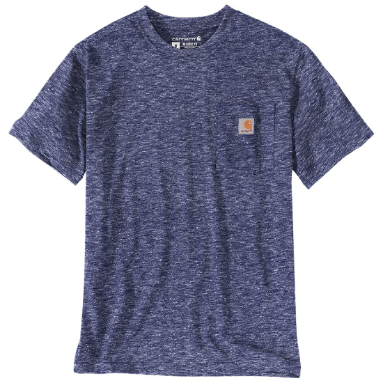 Afbeeldingen van CARHARTT T-shirt met zak K87 103296 scout blue snow heather XS