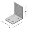 Afbeeldingen van GEBR. BODEGRAVEN Versterkingshoek ZM 50X50MM 40X2MM