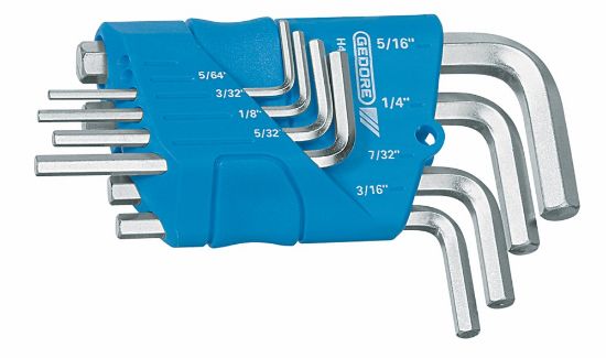 Afbeeldingen van GEDORE Stiftsleutelset 5/64"-5/16" H 42-88 A 8x