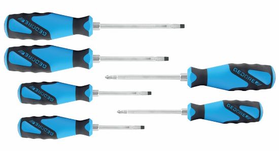 Afbeeldingen van GEDORE Schroevendraaierset 3-componenten SK 2154 PH-06 met slagkap 6x