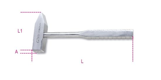 Afbeeldingen van BETA Bankhamer vervaardigd RVS 1370INOX 500g 240MM