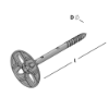 Afbeeldingen van GEBR. BODEGRAVEN Instortplug NY zilvergrijs 120MM Ø8MM