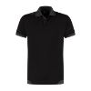 Afbeeldingen van IMAGE Poloshirt bicolour Semi SlimFit Parker 11011 grijs/zwart M