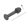 Afbeeldingen van GEBR. BODEGRAVEN Slotbout compleet ZV M8X50MM