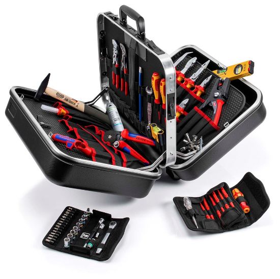 Afbeeldingen van KNIPEX Gereedschapskoffer elektro set BIG TWIN