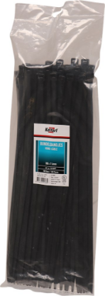 Afbeeldingen van KELFORT Bundelbandjes nylon zwart 380X7,6MM