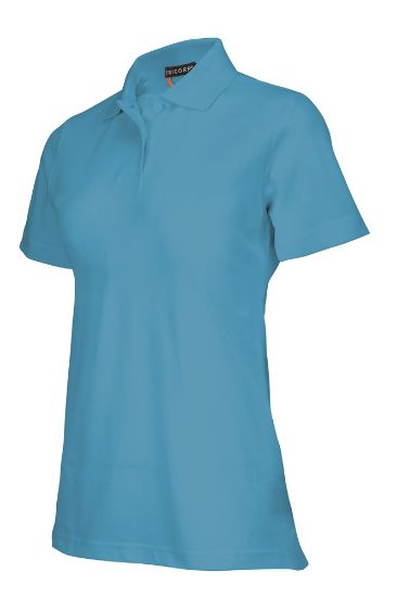 Afbeeldingen van TRICORP Poloshirt dames 201015 turquoise XL