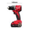 Afbeeldingen van MILWAUKEE Accu boorschroefmachine compact M18BLDDRC-202 18V 2x 2,0Ah in HD-Box