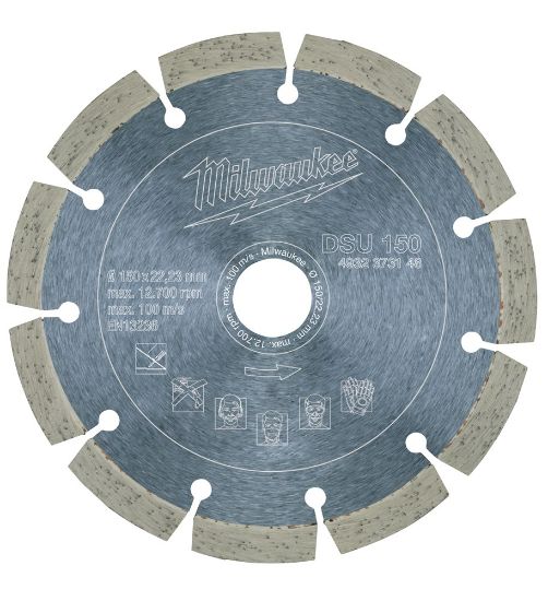 Afbeeldingen van MILWAUKEE Diamantzaagblad beton/baksteen DSU 150X22,23MM